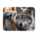 Recherche de de loup refrigérateur magnets Sauvage