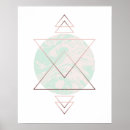 Recherche de triangle rose posters Moderne