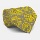 Recherche de gris et jaune cravates Paisley