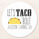 Recherche de tacos dessous de verres Fête