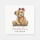 Recherche de teddy bear baby shower serviettes Aquarelle