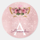 Recherche de anniversaire de chaton autocollants Rose