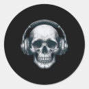 Suche nach dj kopfhörer aufkleber Schädel