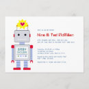 Recherche de robot mignon invitations Vert