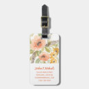 Recherche de fleurs bagages étiquettes Aquarelle