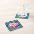 Recherche de lotus dessous de verres Bleu