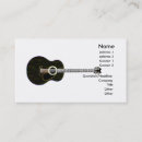Recherche de guitare noire cartes visite Instruments