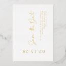 Recherche de real gold foil invitations Pour elle