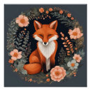 Suche nach vintager fuchs poster Aquarell