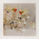 Recherche de oiseau de neige puzzles Arbre