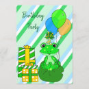 Recherche de ma grenouille anniversaire invitations Boy