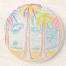 Recherche de palmiers dessous de verres Pastel