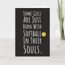 Recherche de softball vœux cartes Drôle