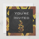Recherche de serpent invitations Noir et blanc