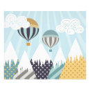 Suche nach blue hot air balloon poster Blau