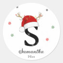 Recherche de santa hat autocollants Monogramme