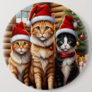 Recherche de noël de chat badges Chiot
