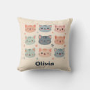 Recherche de chat kawaii coussins Décoration de nursery