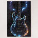 Recherche de guitare électrique puzzles Instrument