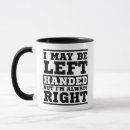 Recherche de humour gaucher tasses Blague