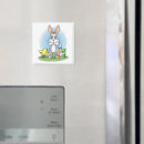 Recherche de pâques de lapin magnets Poussin
