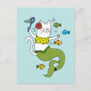 Recherche de mermaid cartes postales Illustration