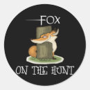 Recherche de chasse au renard autocollants Chasseur