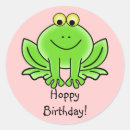 Recherche de cute frog autocollants Anniversaire