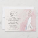 Recherche de douche nuptiale à la mode invitations Épouse