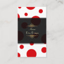 Recherche de pois rouges cartes visite Customer