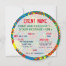 Recherche de couleurs multi invitations Coloré