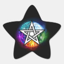 Recherche de symboles wiccan autocollants Pentacle