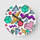 Recherche de aux années 80 horloges Géométrique