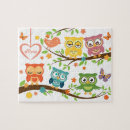 Suche nach niedliche eule puzzle Cartoon
