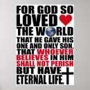 Recherche de john 3 16 poster Christianisme
