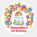 Suche nach bunte kuchen aufkleber Glücklicher geburtstag