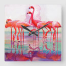 Suche nach rosa flamingos wanduhren Retro