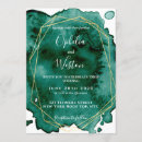 Recherche de emerald green gold invitations Aquarelle