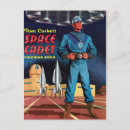 Suche nach rakete retro postkarten Outer space