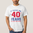 Suche nach glücklicher 40 geburtstag herren tshirts Vierzig