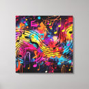 Recherche de notes musicales art Coloré