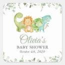 Recherche de jurassique autocollants Baby shower dinosaure