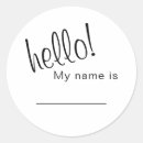 Recherche de nametag autocollants Bonjour mon nom est