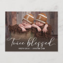 Recherche de jumelle cartes postales New parents