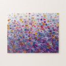 Recherche de peinture abstraite puzzles Violet