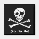 Recherche de drapeau pirate magnets Crâne et os
