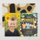 Recherche de troisième anniversaire invitations Animaux safari