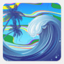 Recherche de eau mer autocollants Bleu