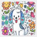 Recherche de papillon chien autocollants Fleurs