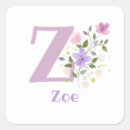 Recherche de z initial autocollants Floral